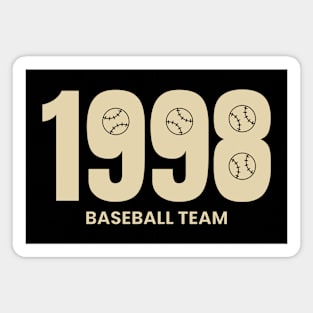 baseball team est 1998 Magnet